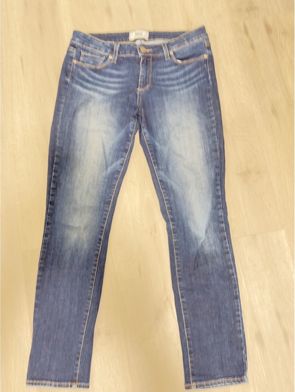Paige Women Skinny Jeans Medium Blue Wash Size 29